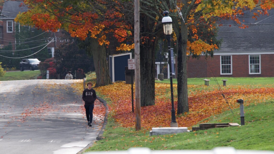 Cheshire Academy internatní škola kampus podzim