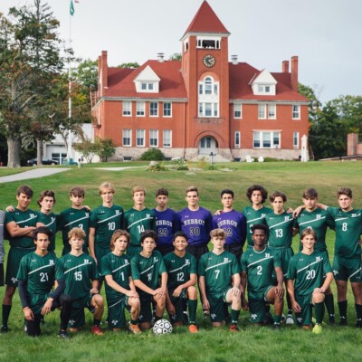 Internátní škola v USA Hebron Academy kampus sport fotbal